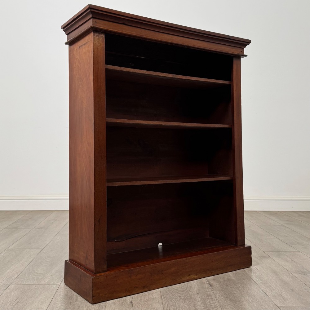 Antique 20th Century Edwardian Open Bookcase In Mahogany View VIII
