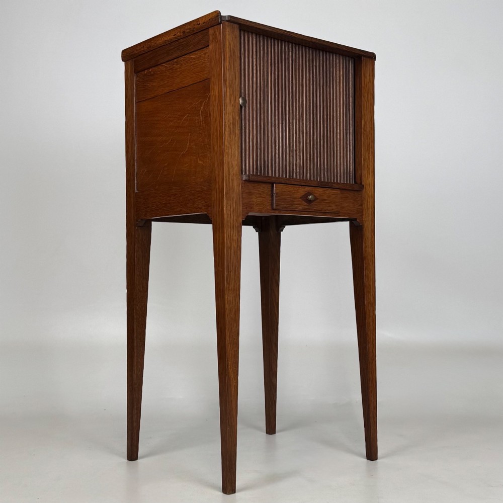 Antique 19th Century Small Dutch Cabinet In Oak View IX