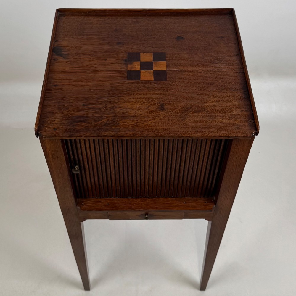 Antique 19th Century Small Dutch Cabinet In Oak View XI