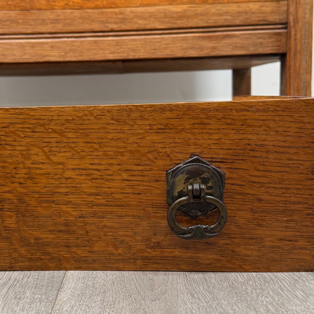 Antique 20th Century Chest Of Drawers In Golden Oak View XI