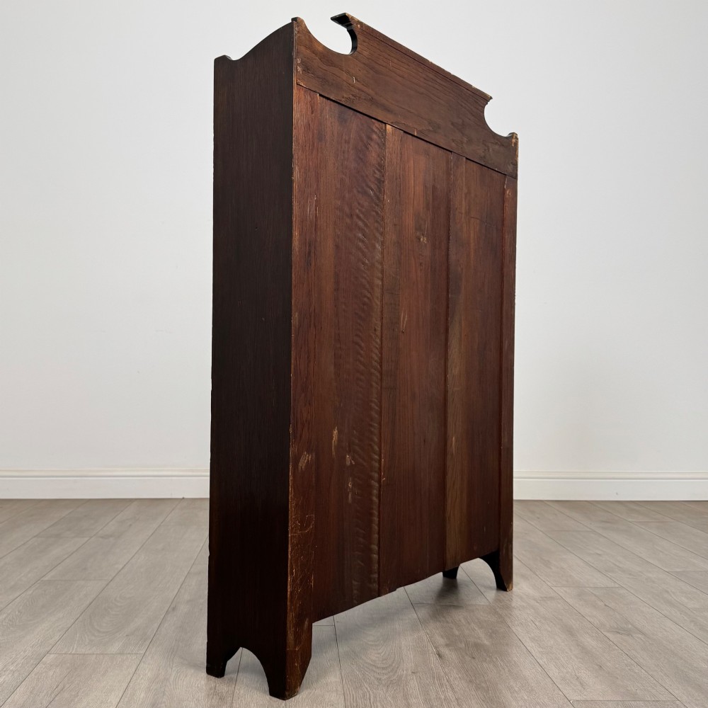 Antique 20th Century Edwardian Open Bookcase In Oak View V