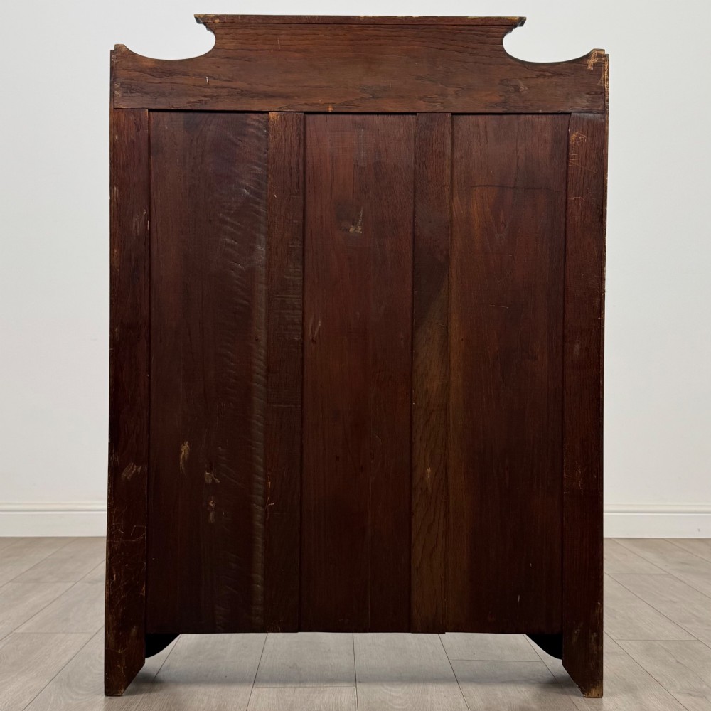 Antique 20th Century Edwardian Open Bookcase In Oak View VI