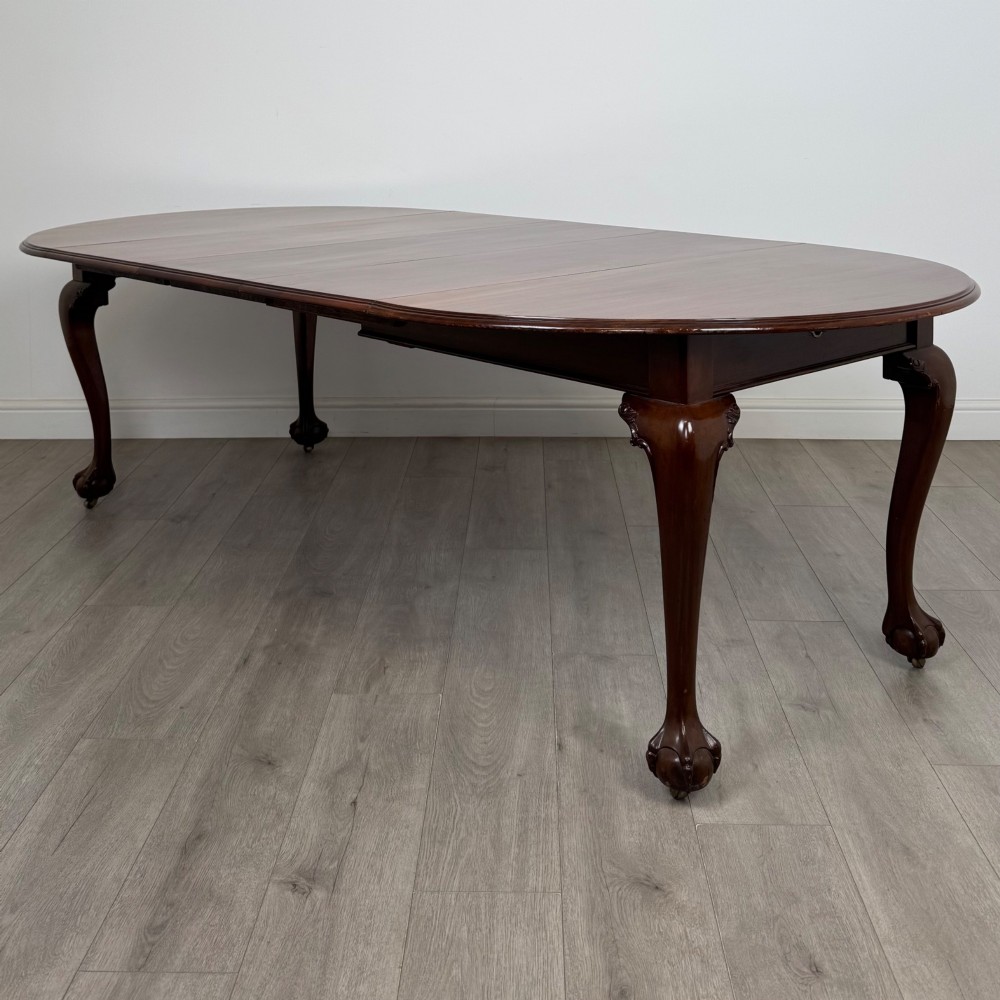 Antique 20th Century Extending Dining Table In Mahogany