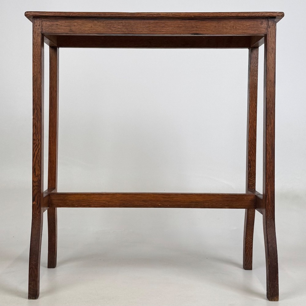 Antique 20th Century Side Table In Golden Oak View V