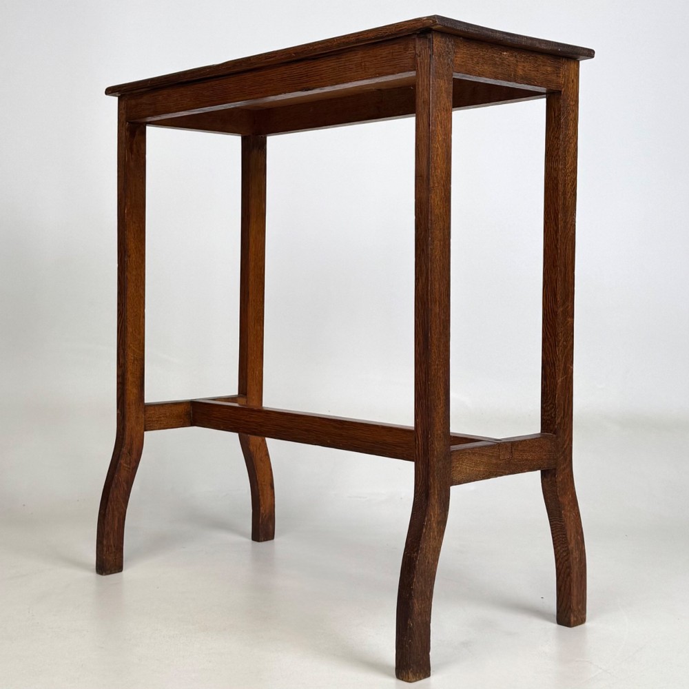 Antique 20th Century Side Table In Golden Oak View VI