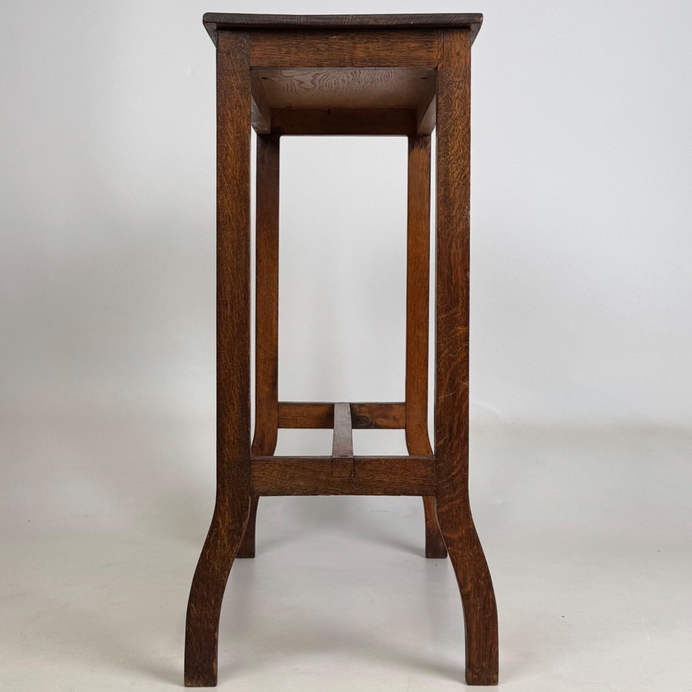 Antique 20th Century Side Table In Golden Oak View VII