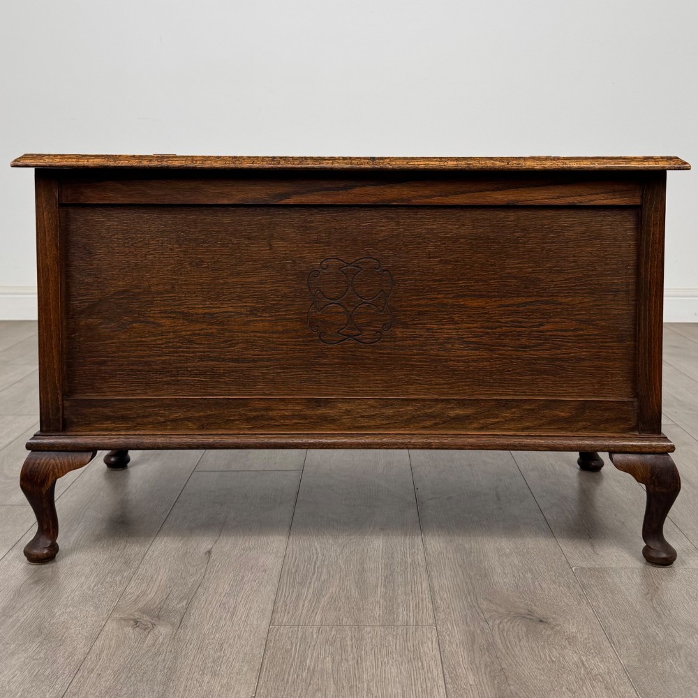 Antique 20th Century Edwardian Blanket Box In Oak