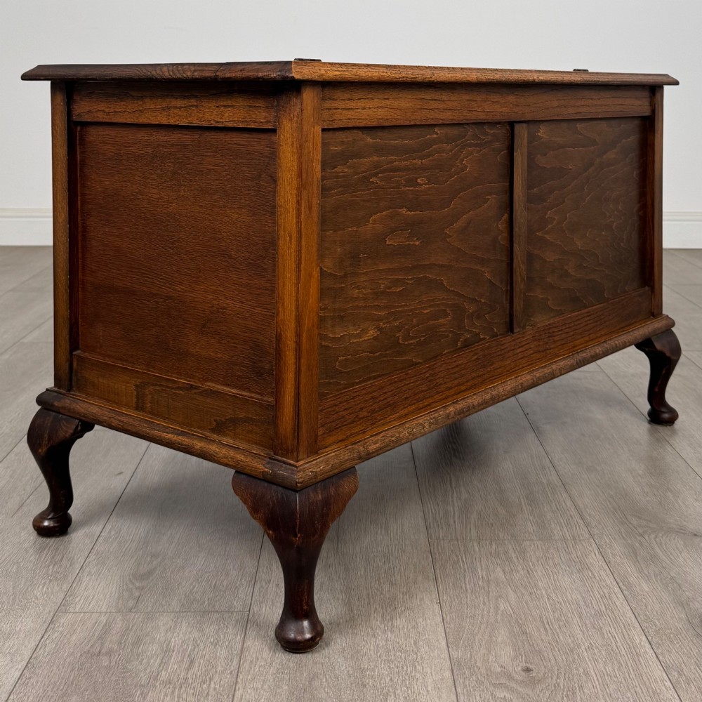 Antique 20th Century Edwardian Blanket Box In Oak View IV
