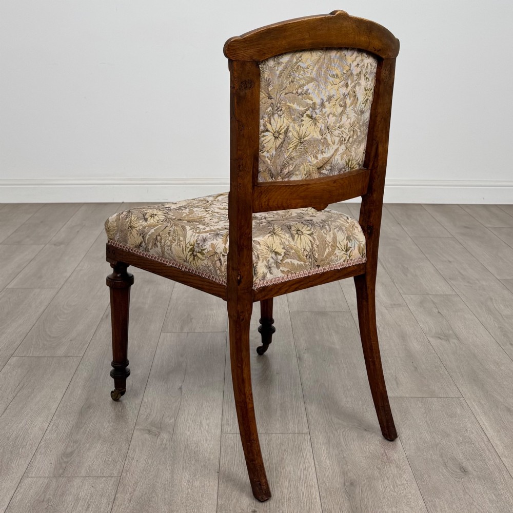Antique 20th Century Edwardian Set Of 4 Oak Dining Chairs View III