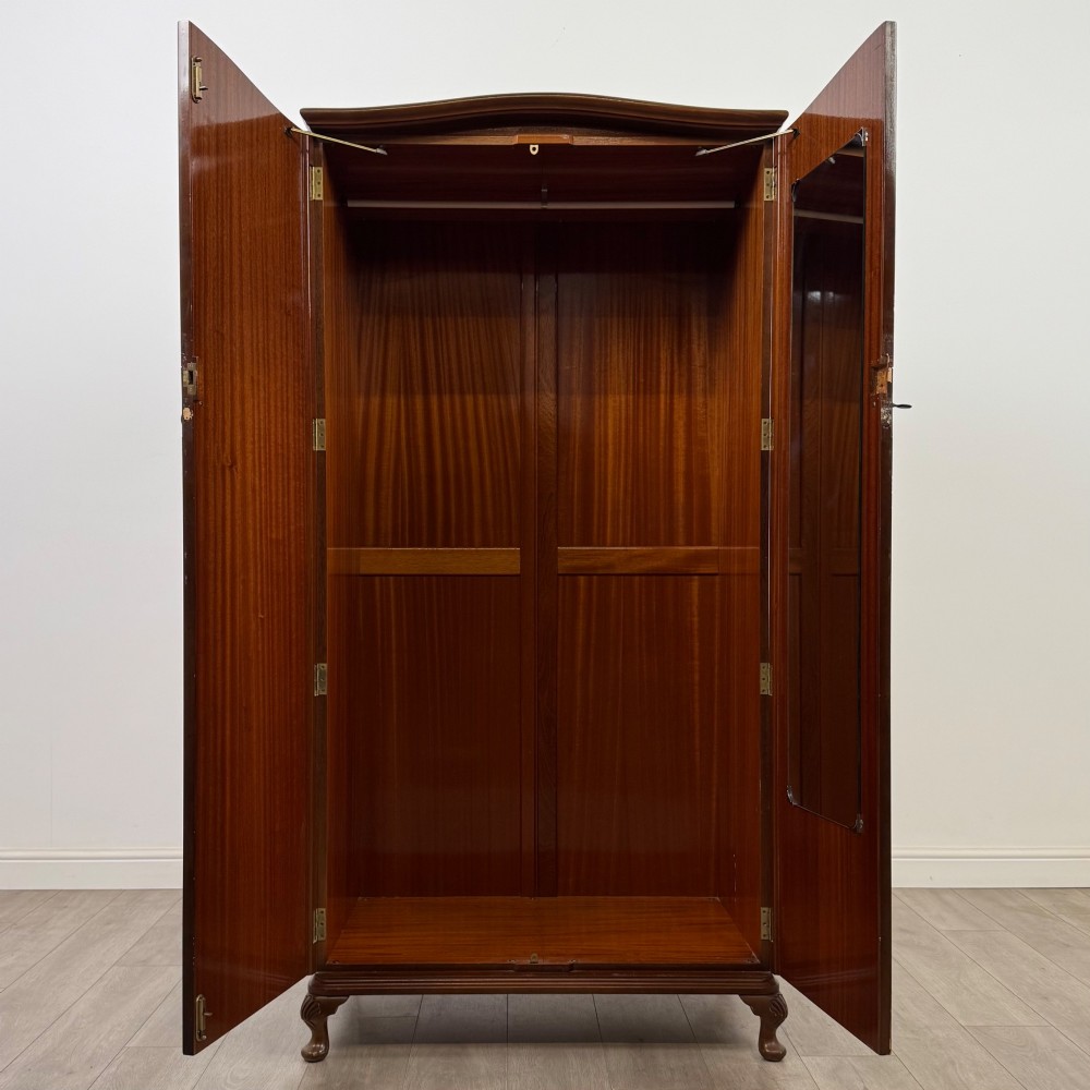 Antique 20th Century Wardrobe In Burr Walnut View II