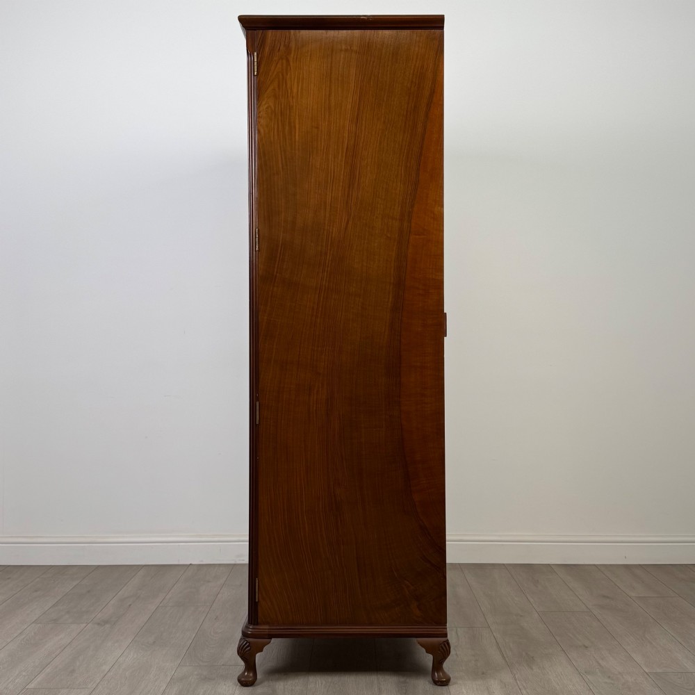 Antique 20th Century Wardrobe In Burr Walnut View IV