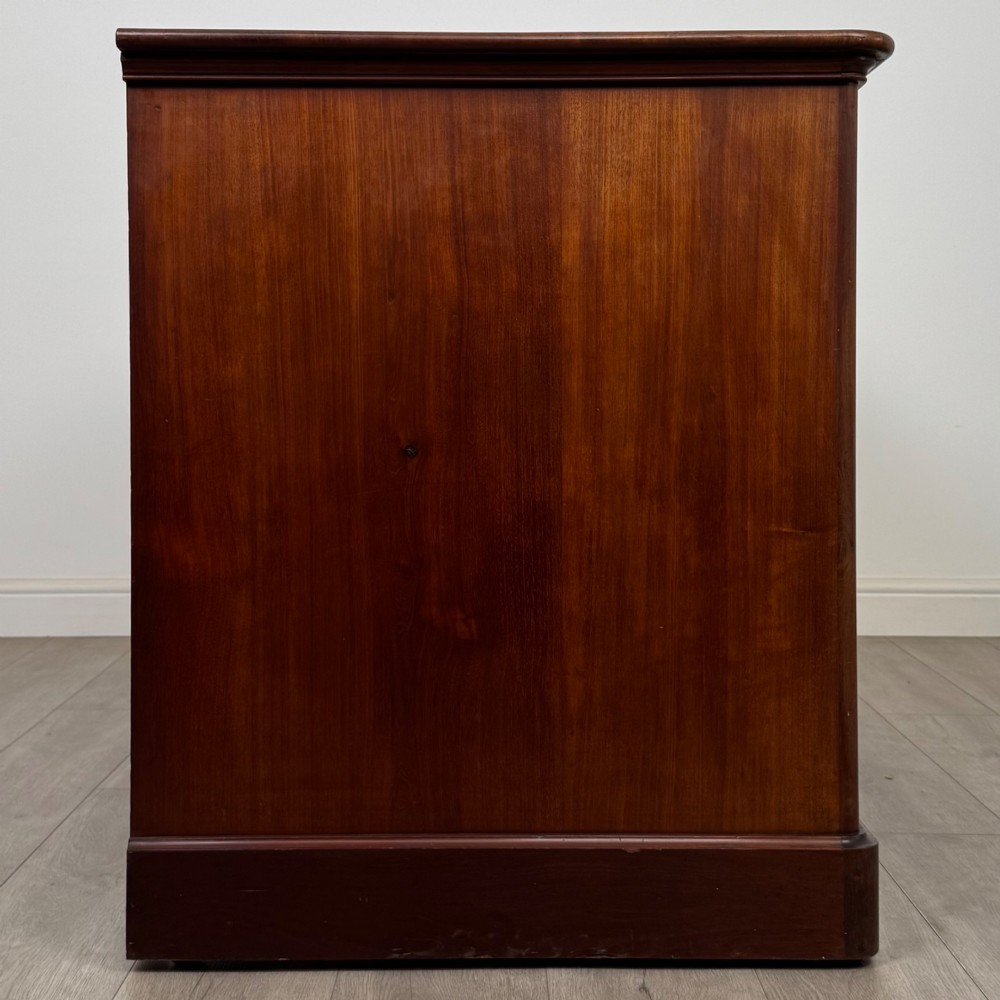 Antique 19th Century Deep Victorian Chest Of Drawers In Mahogany View X