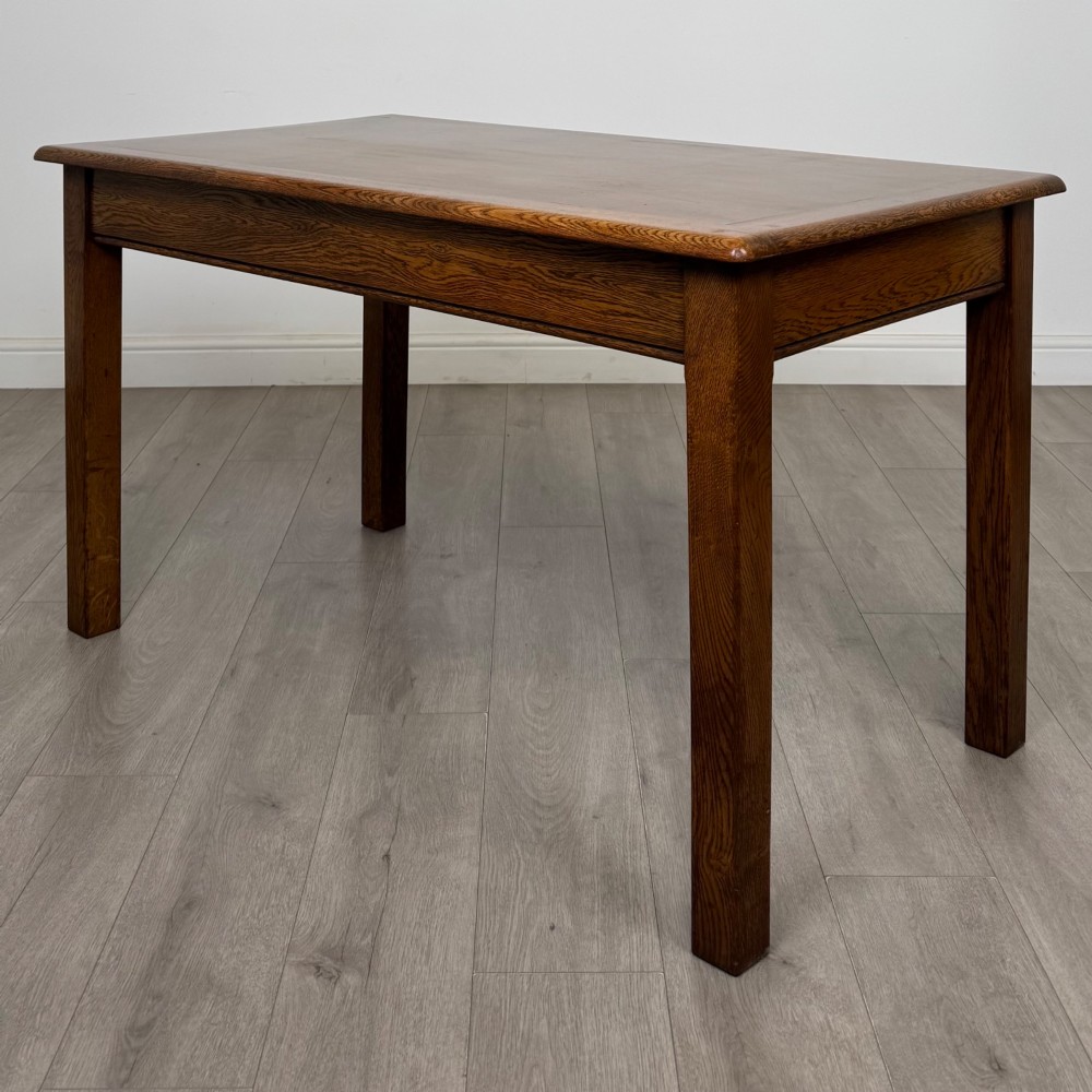 Antique 20th Century Edwardian Dining Table In Oak