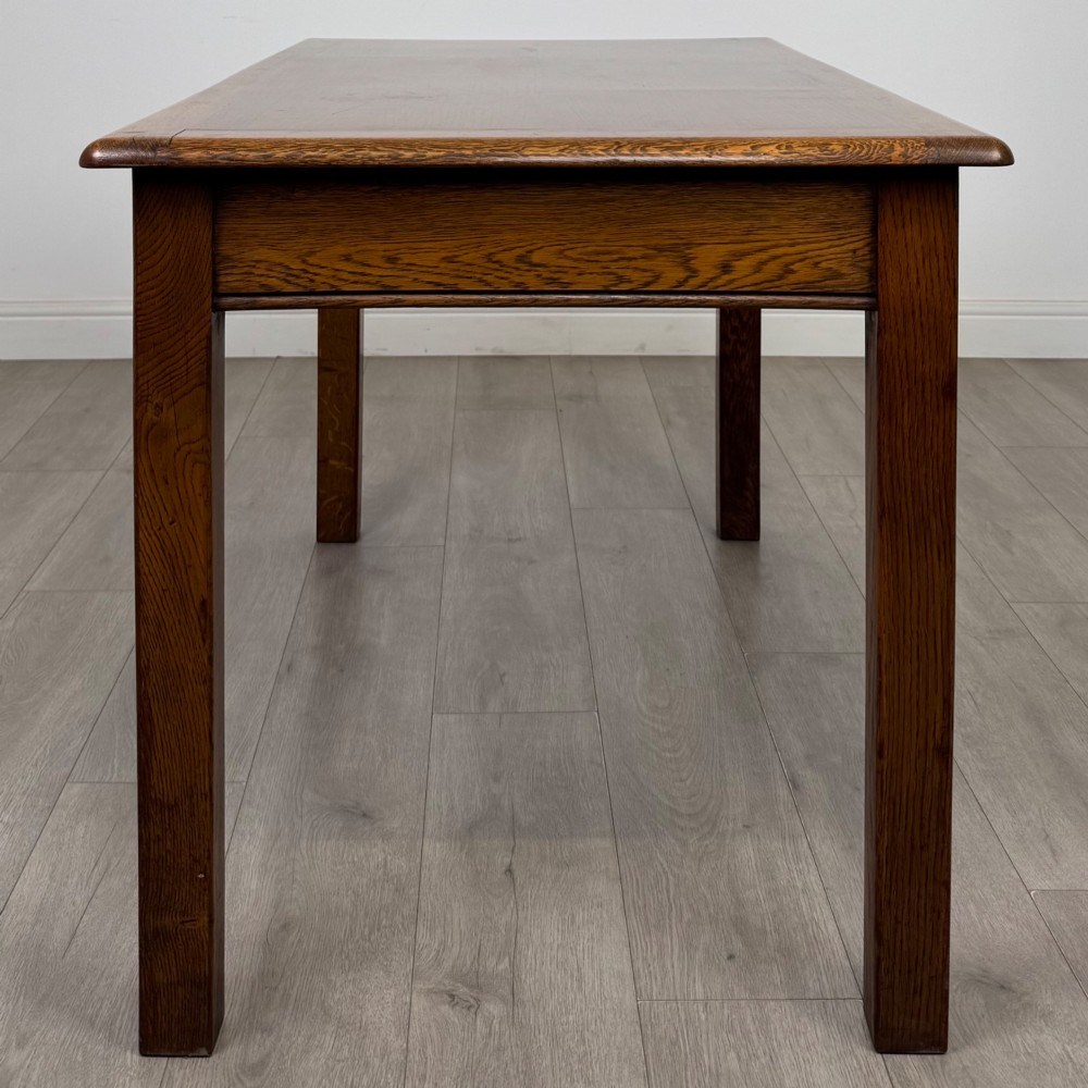 Antique 20th Century Edwardian Dining Table In Oak View III