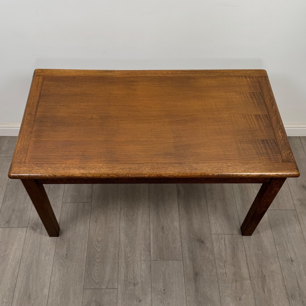 Antique 20th Century Edwardian Dining Table In Oak View IV