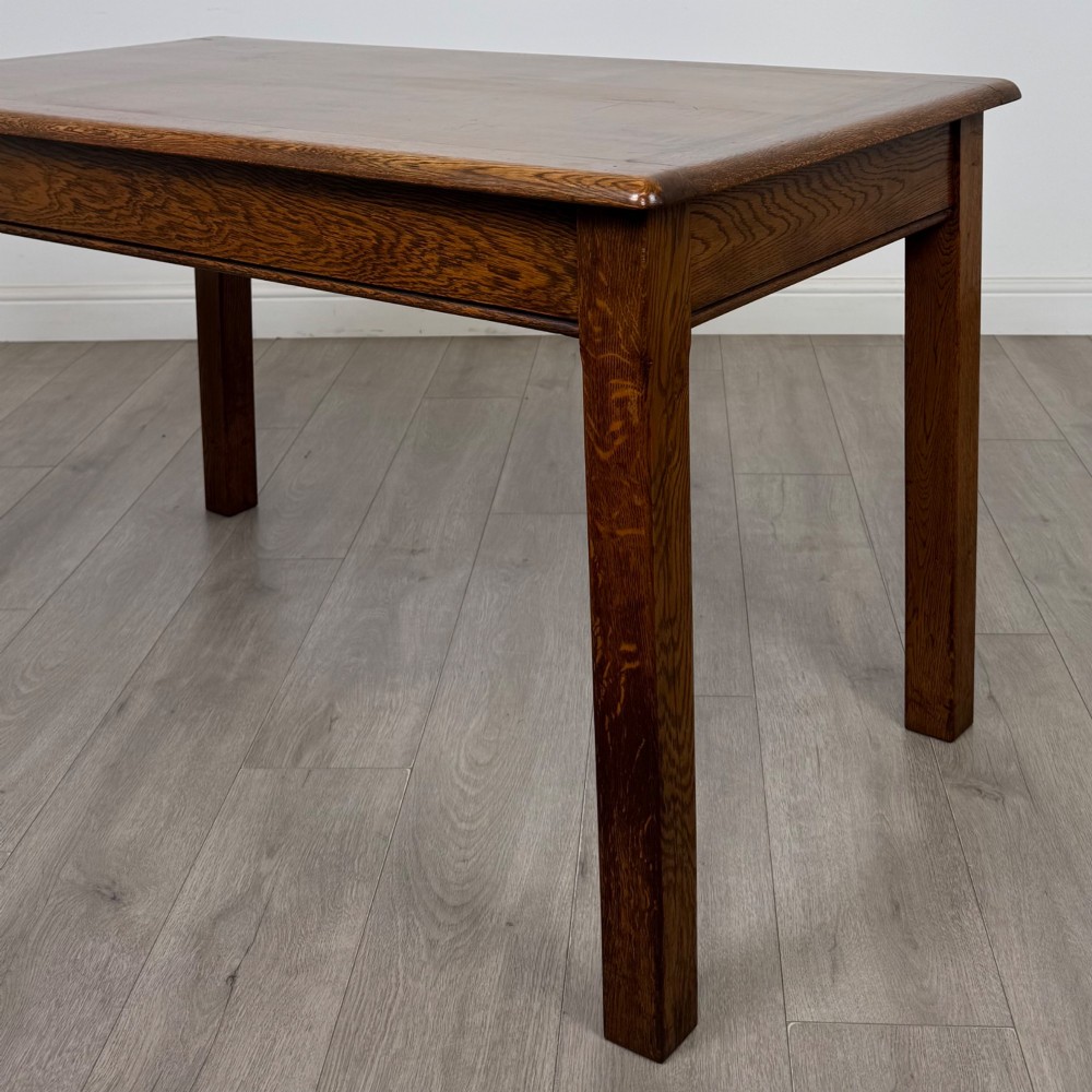 Antique 20th Century Edwardian Dining Table In Oak View V