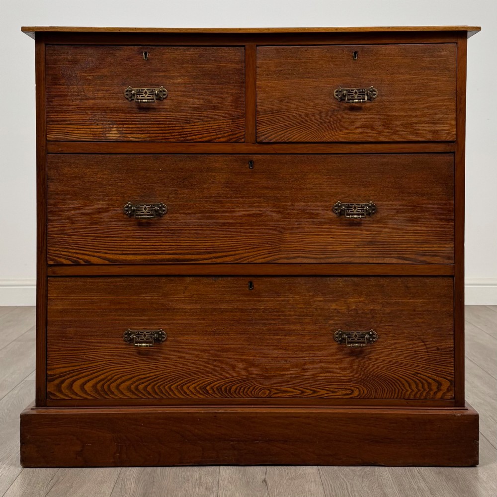 Antique 20th Century Edwardian Chest Of Drawers In Oak
