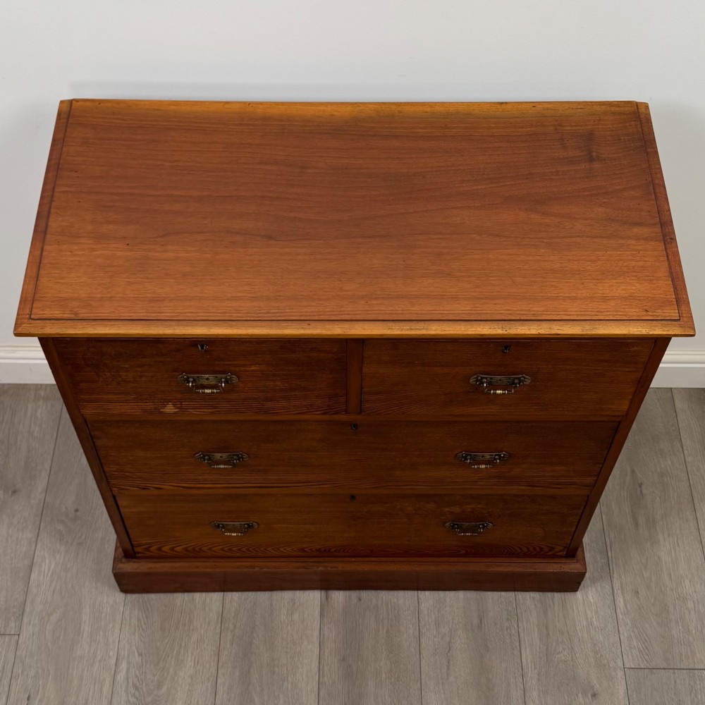 Antique 20th Century Edwardian Chest Of Drawers In Oak View IX