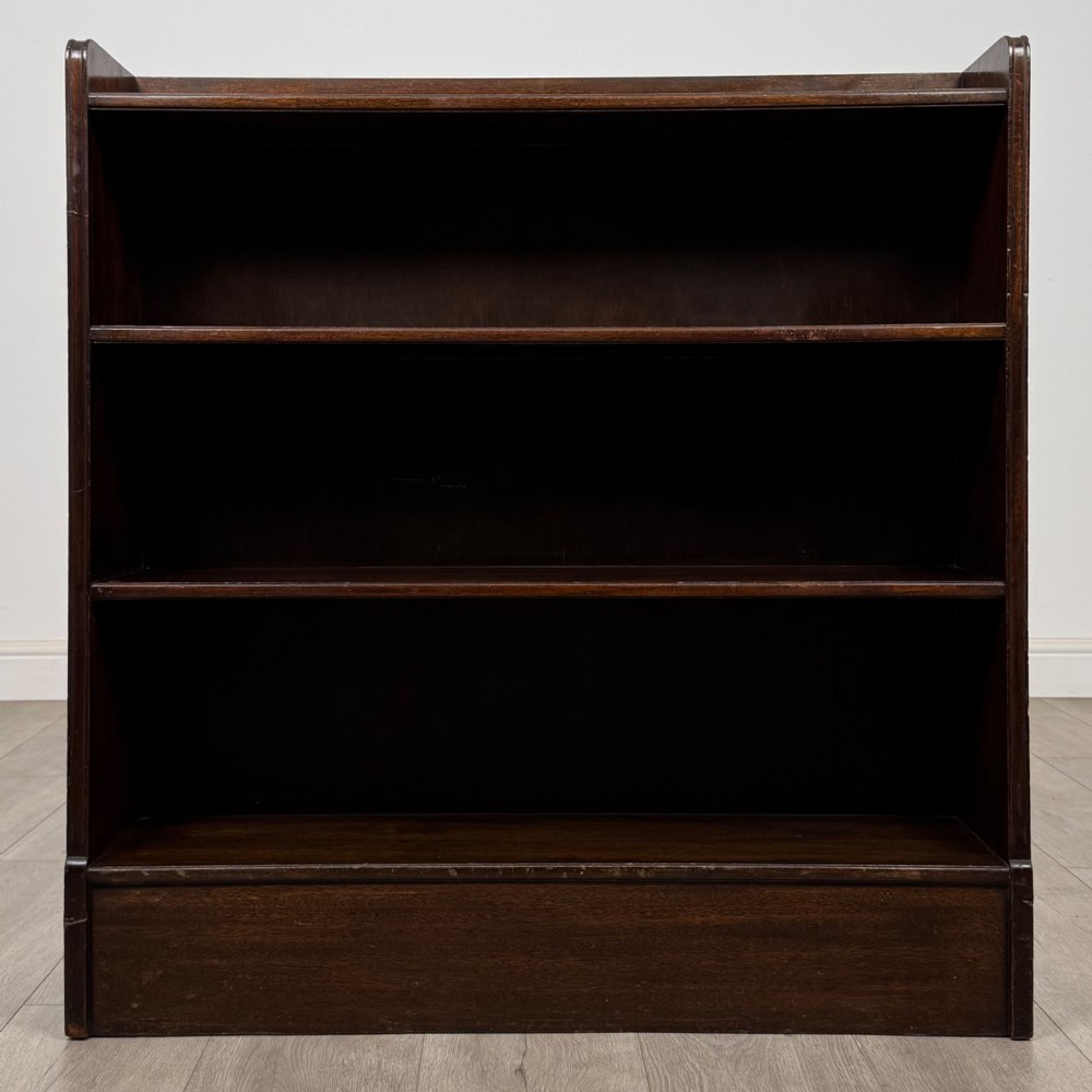 Antique 20th Century Open Bookcase In Mahogany