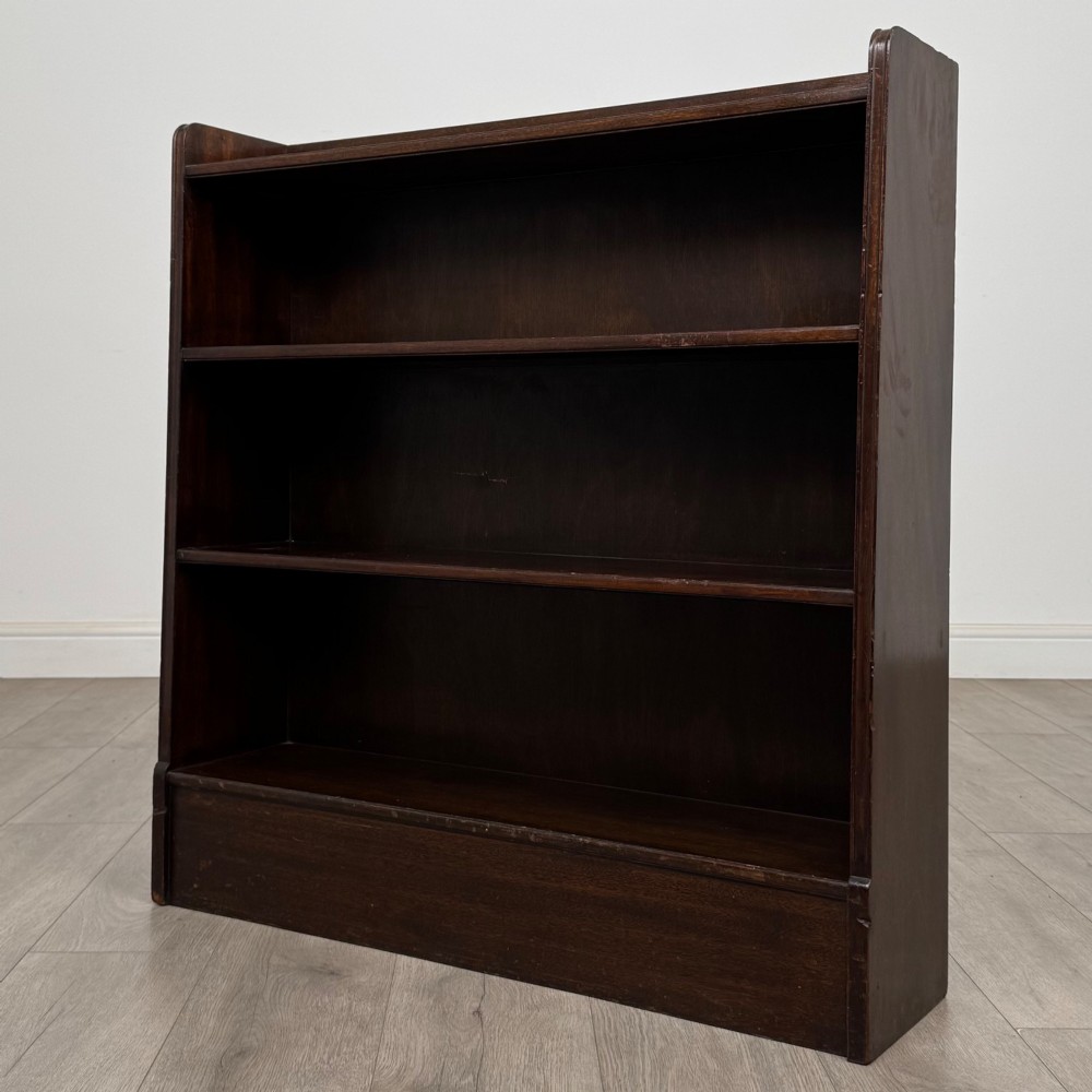 Antique 20th Century Open Bookcase In Mahogany View III