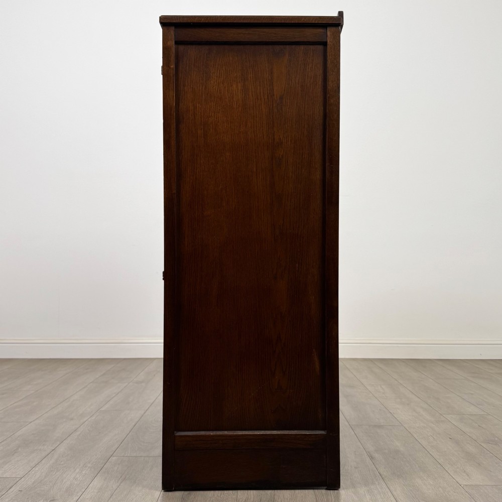 Antique 20th Century Carved Cupboard In Oak View IV