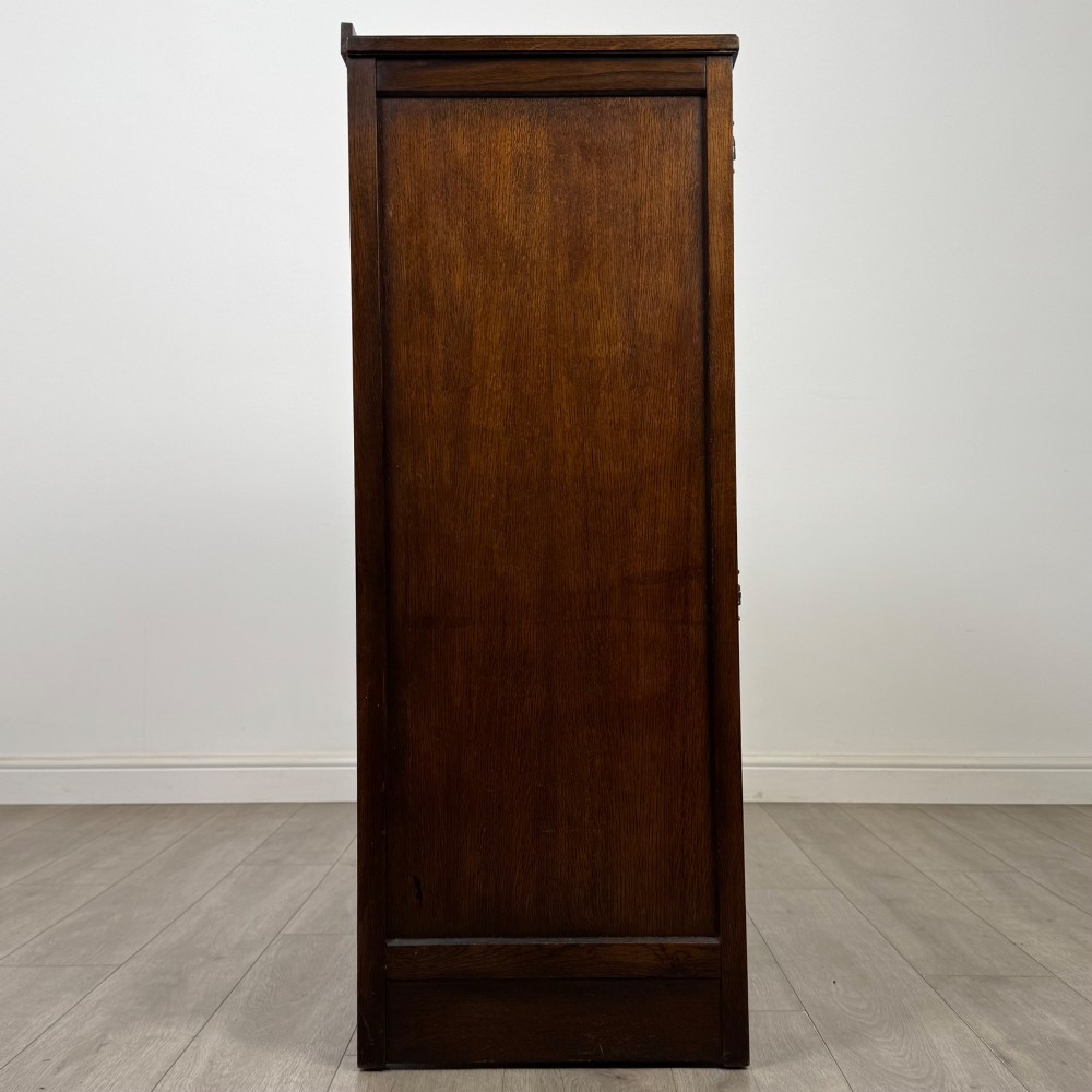 Antique 20th Century Carved Cupboard In Oak View VIII