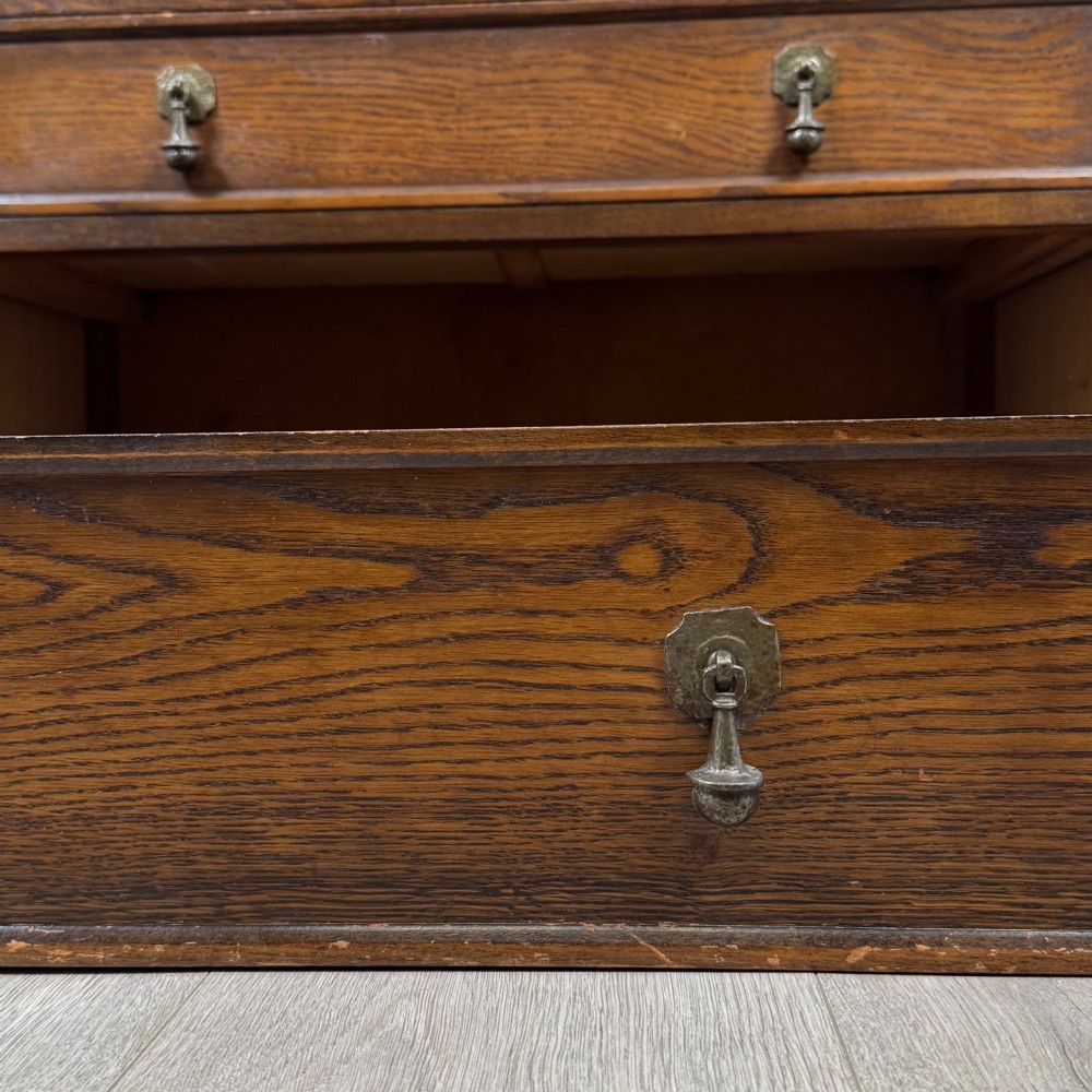 Antique 20th Century Carved Cupboard In Oak View XII
