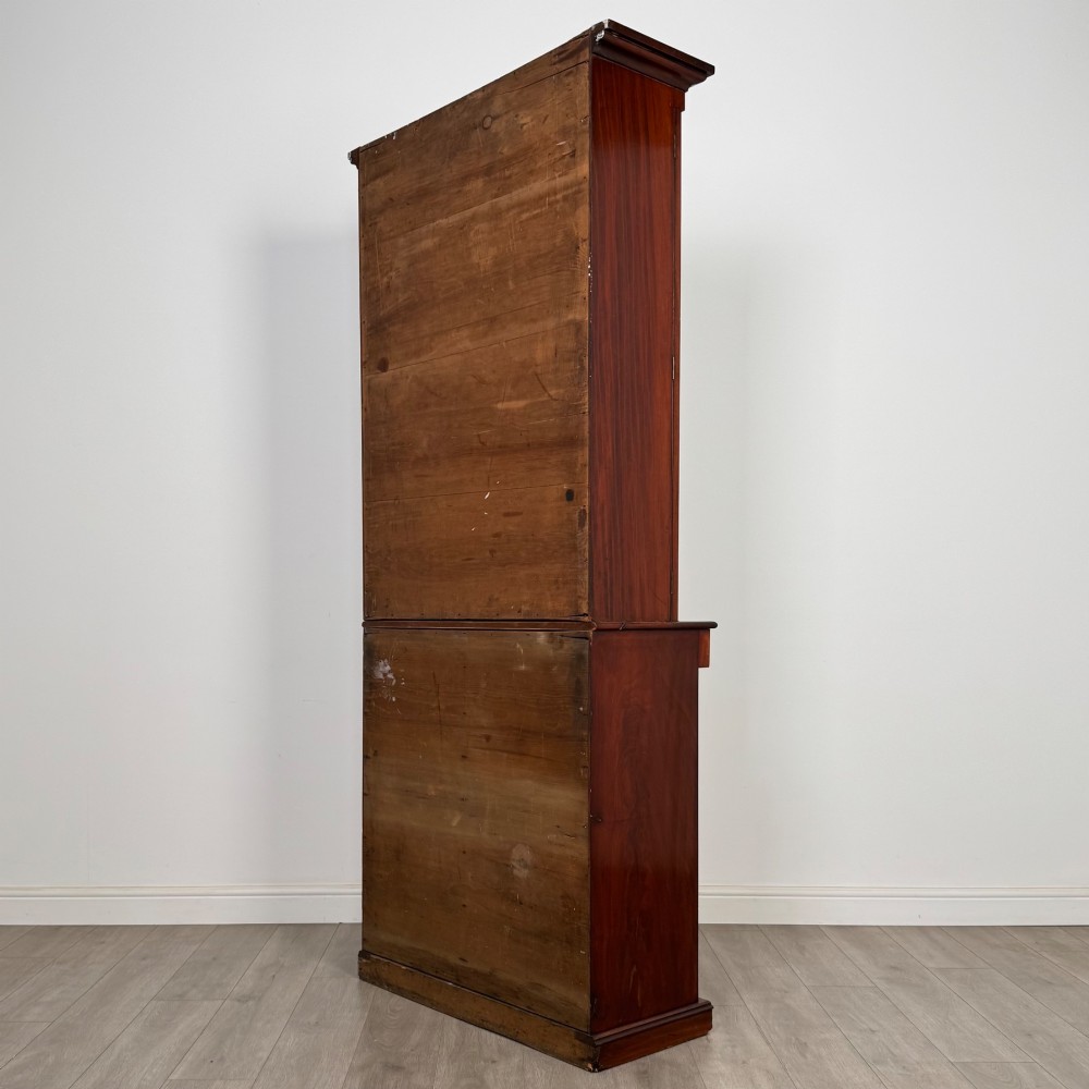 Antique 19th Century Victorian Bookcase In Mahogany View IX