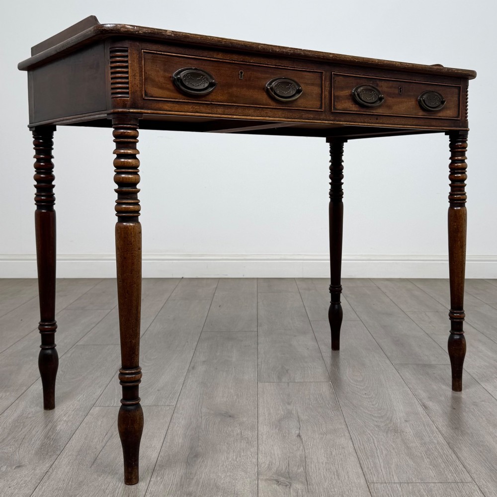 Antique 18th Century Georgian Writing Table In Mahogany View VIII