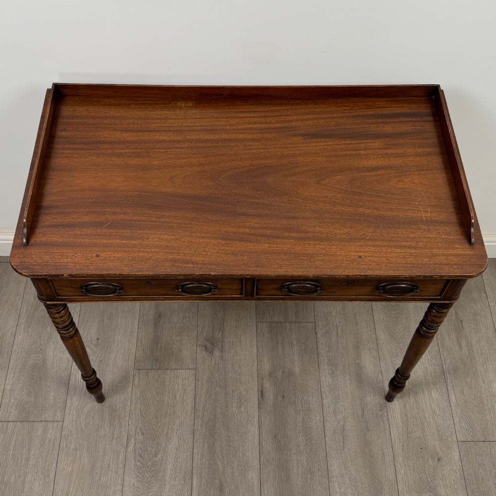 Antique 18th Century Georgian Writing Table In Mahogany View IX