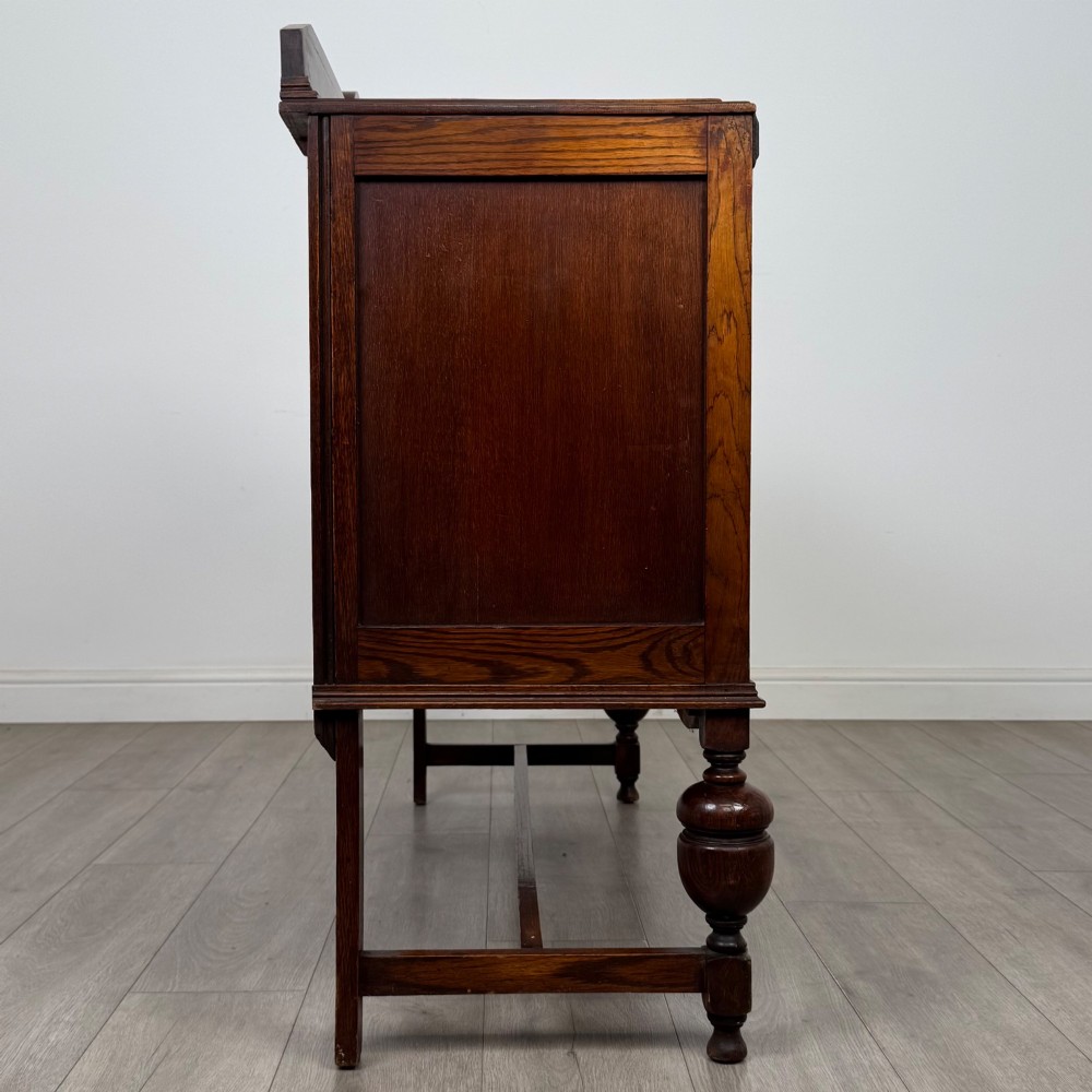 Antique 20th Century Edwardian Sideboard In Oak View VIII