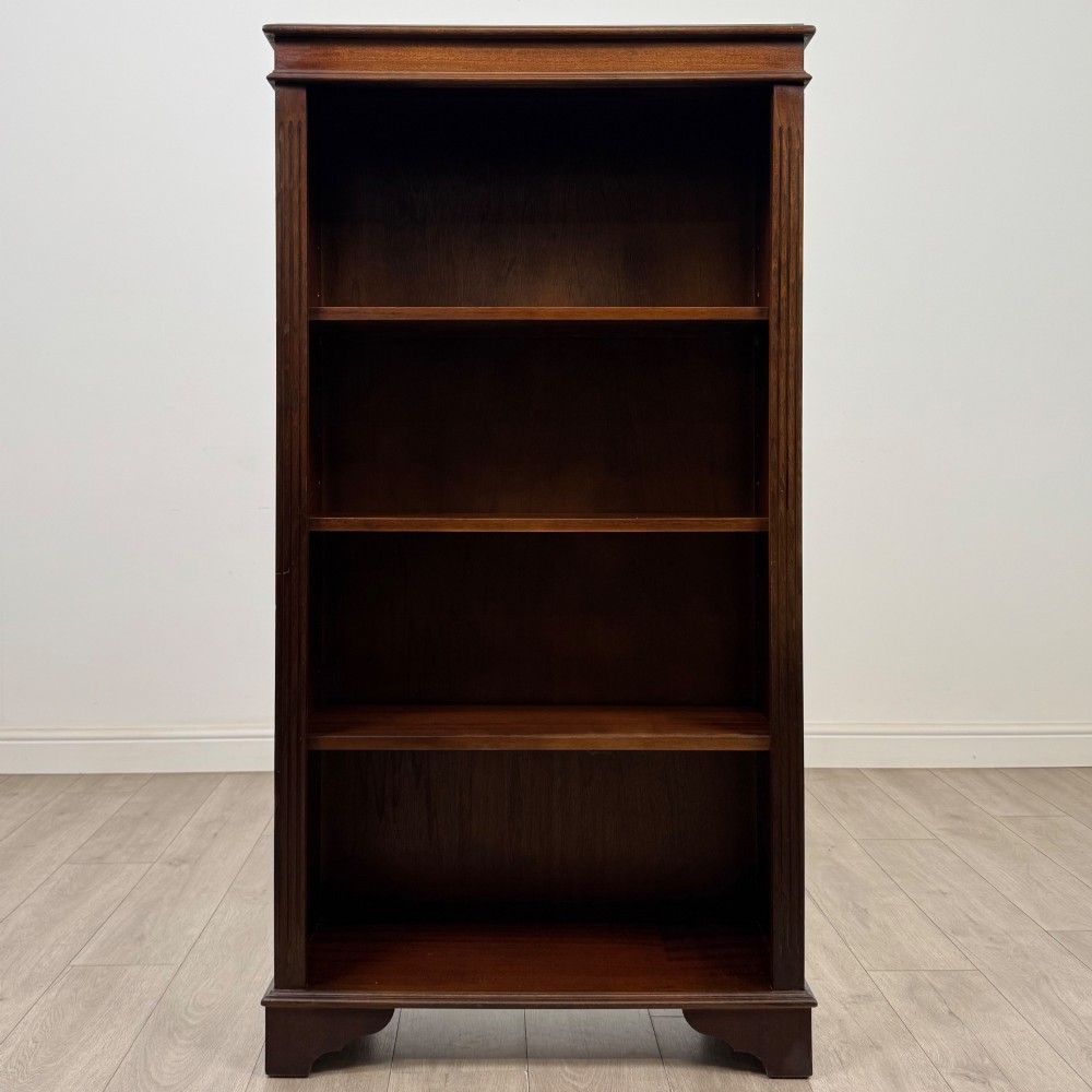 Antique 20th Century Open Bookcase In Mahogany