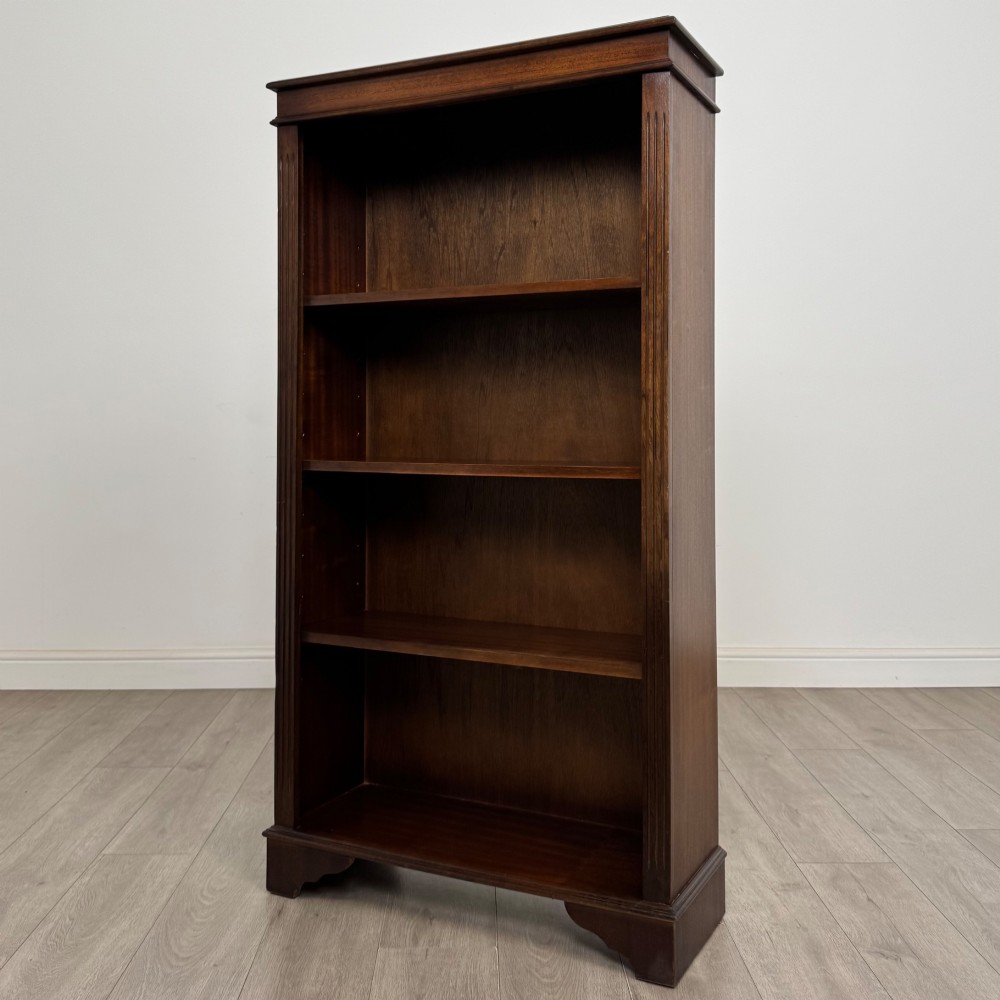 Antique 20th Century Open Bookcase In Mahogany View III