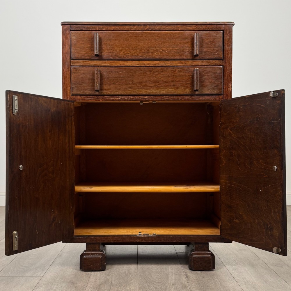 Antique 20th Century Cupboard In Oak View II