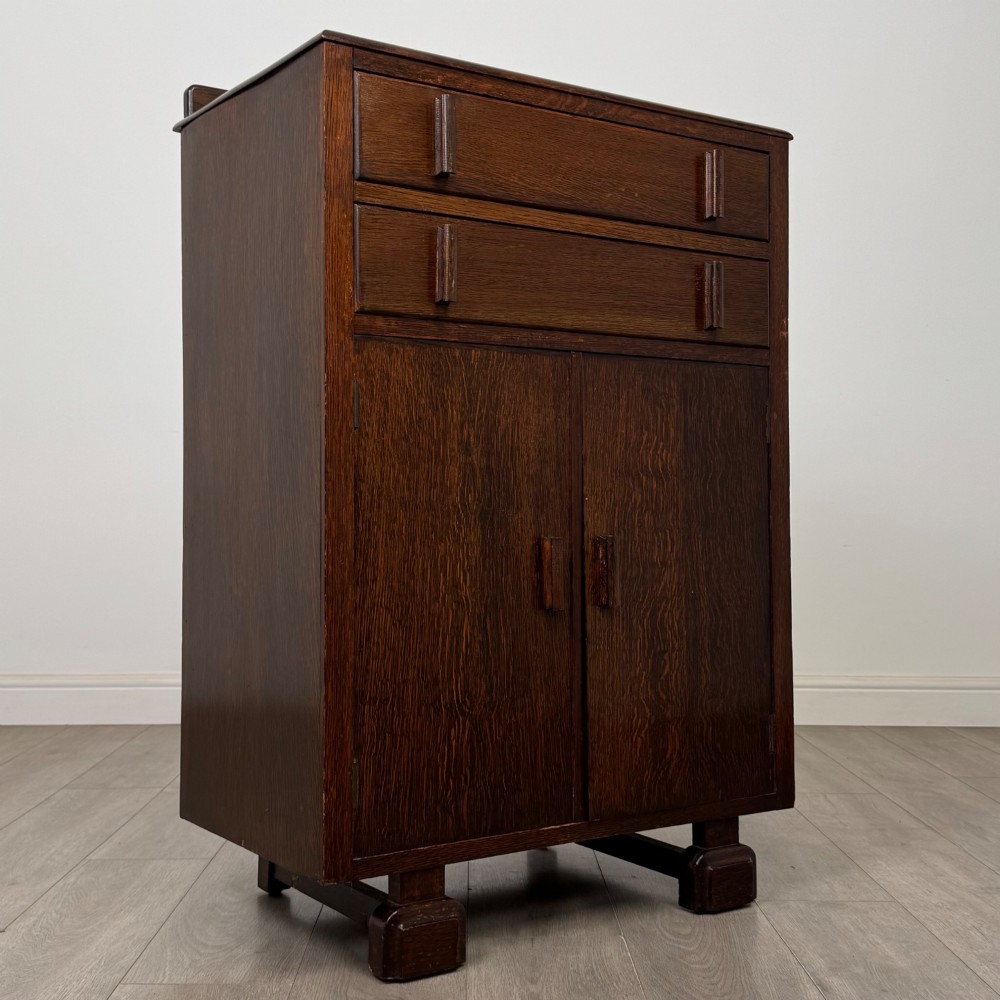 Antique 20th Century Cupboard In Oak View IX
