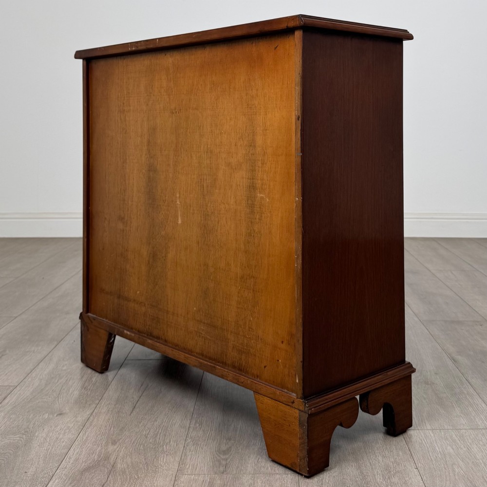 Antique 20th Century Small Open Bookcase In Mahogany View VI