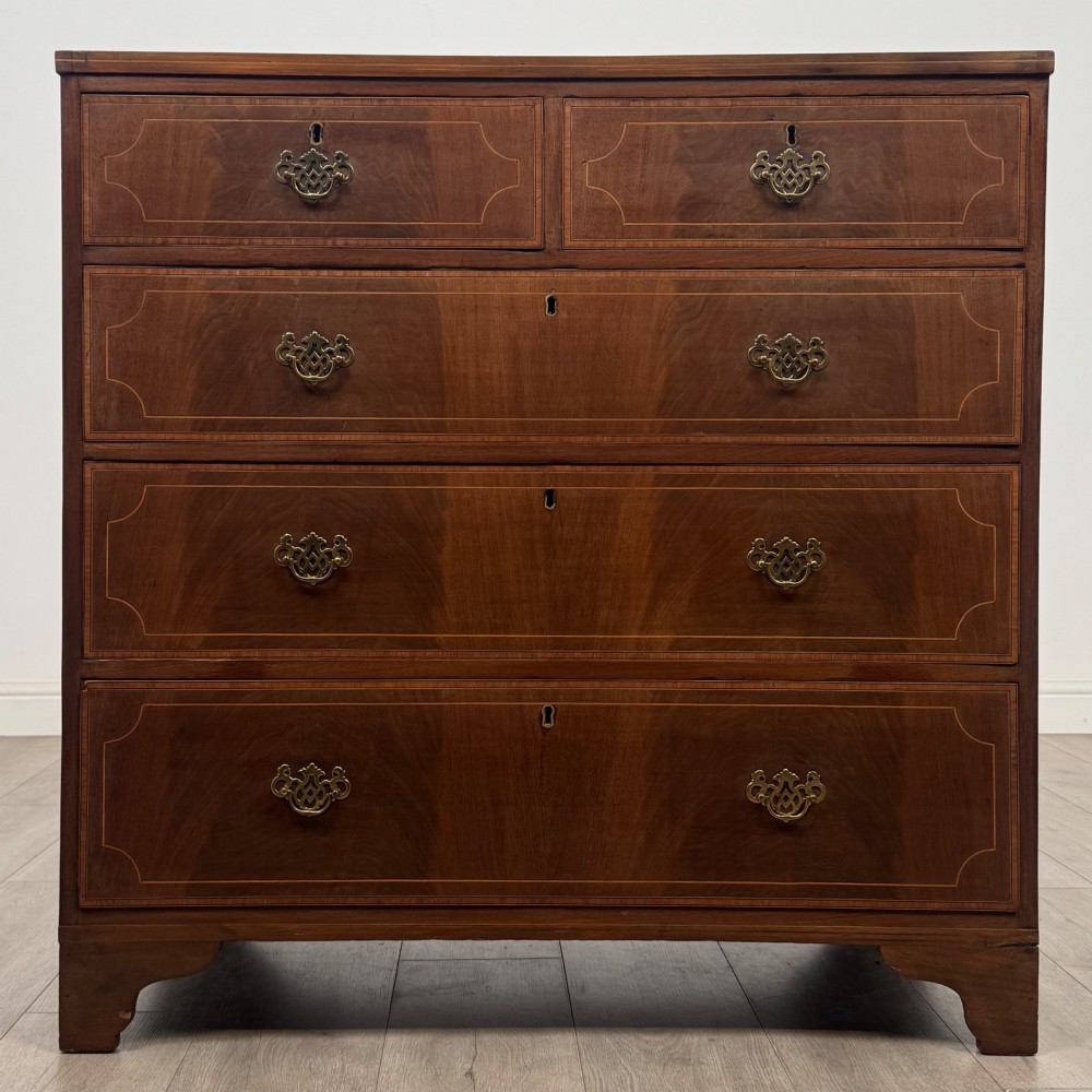 Antique 18th Century Georgian Chest Of Drawers In Mahogany