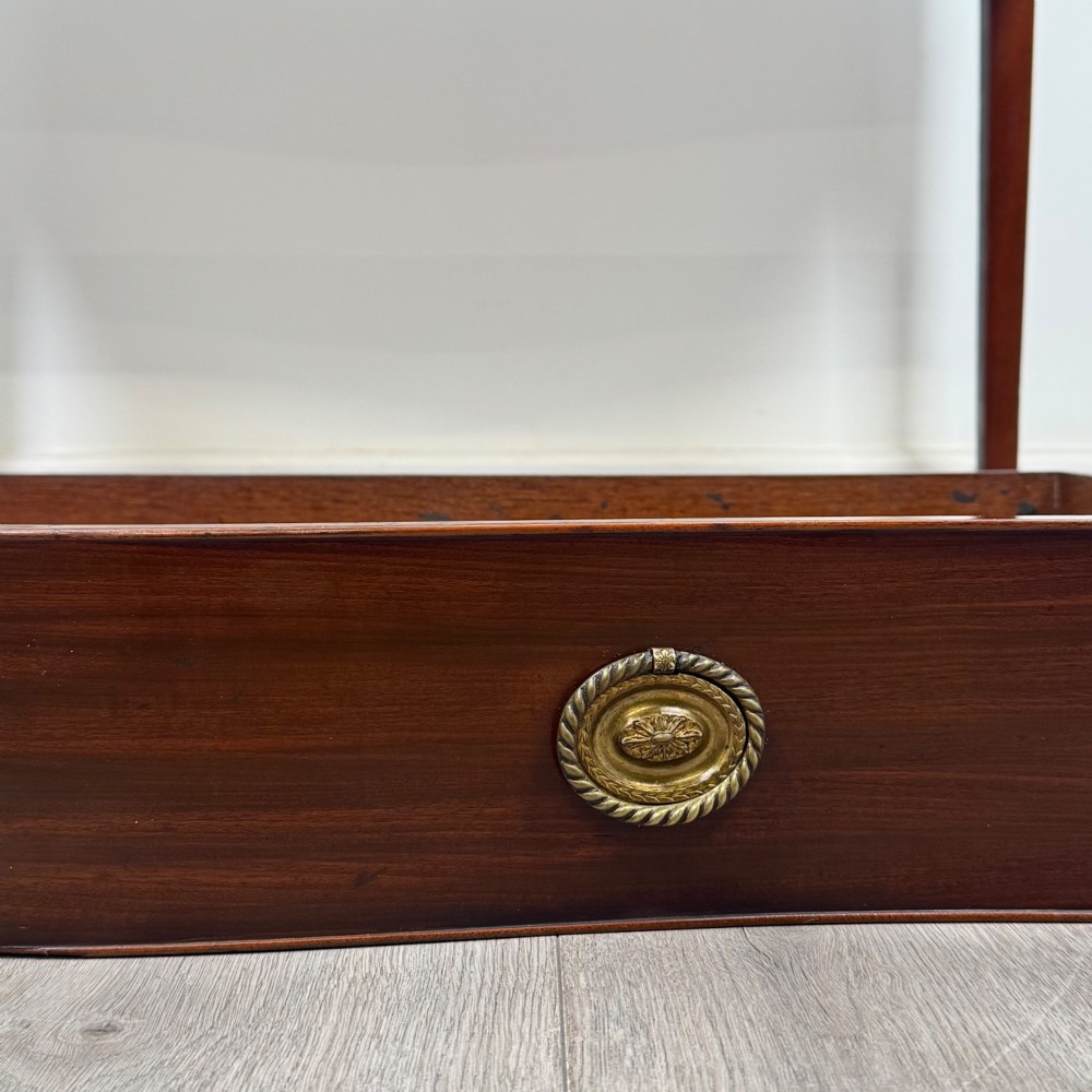 Antique 19th Century Serpentine Writing Table In Mahogany View XI