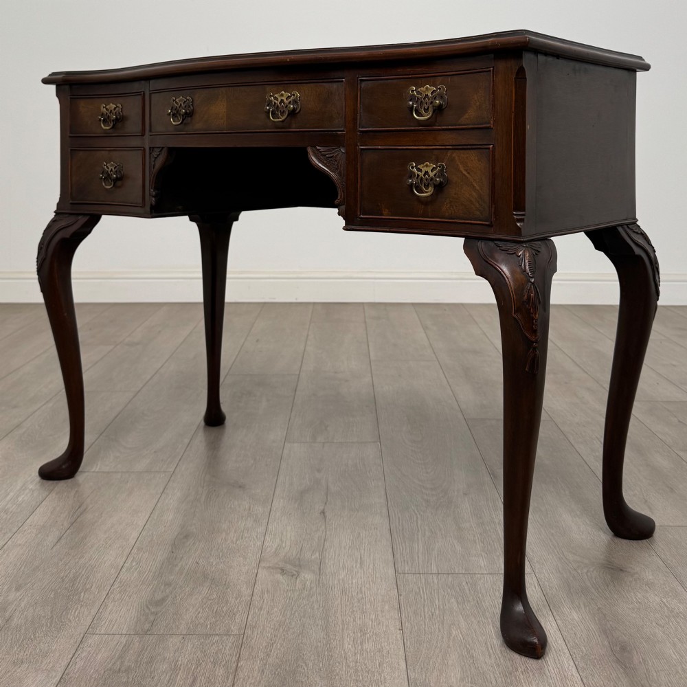 Antique 20th Century Edwardian Writing Table In Mahogany View II