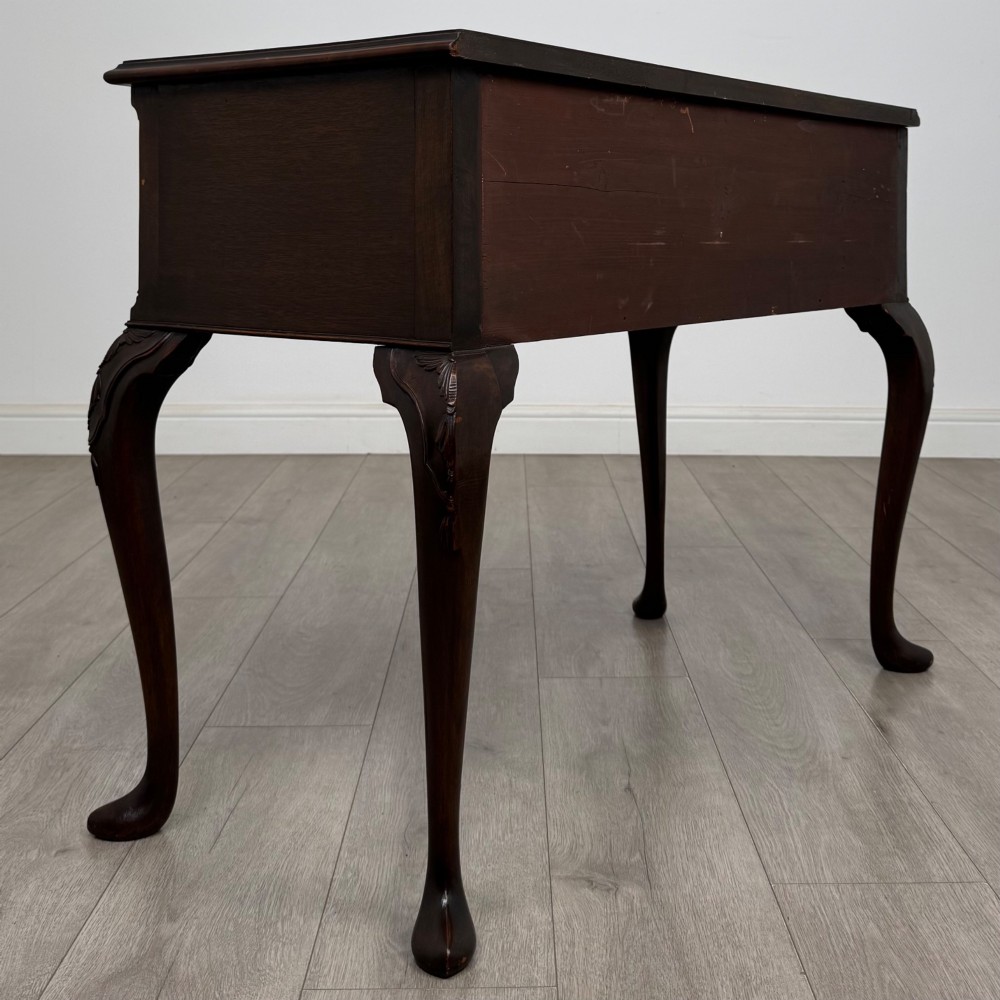 Antique 20th Century Edwardian Writing Table In Mahogany View IV