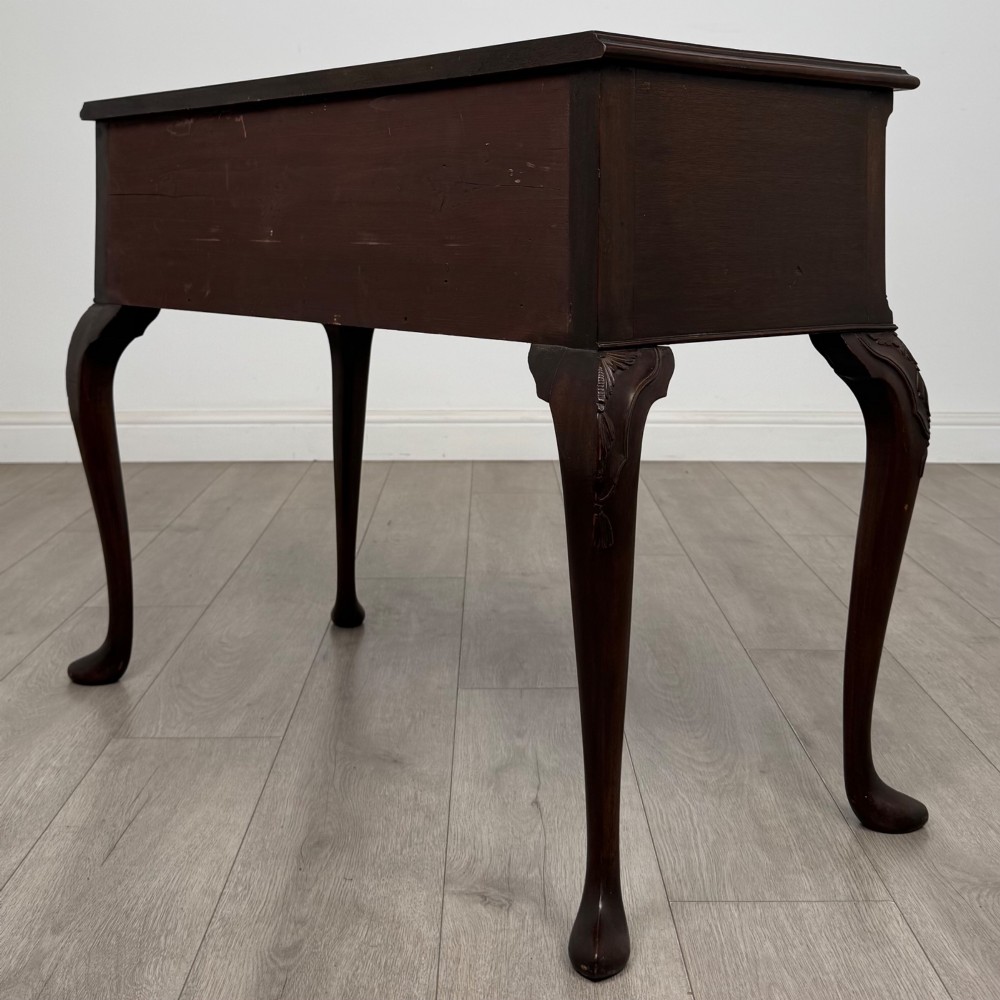 Antique 20th Century Edwardian Writing Table In Mahogany View VI