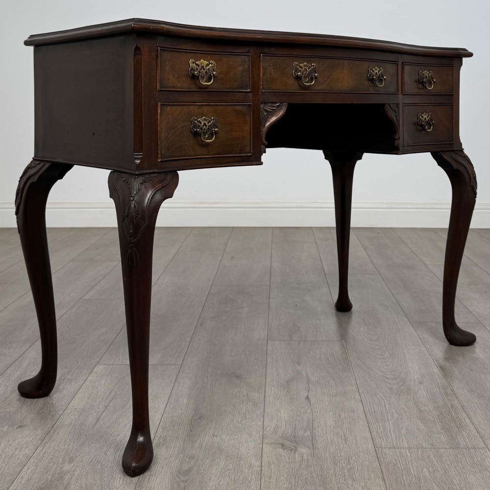 Antique 20th Century Edwardian Writing Table In Mahogany View VIII