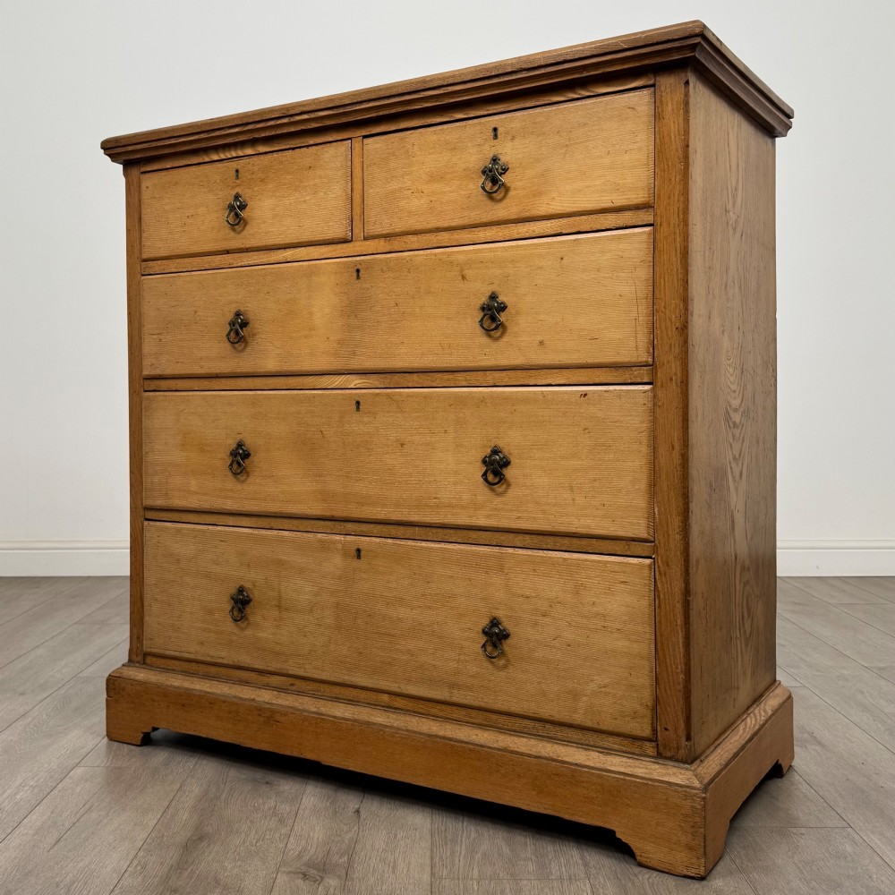 Antique 19th Century Victorian Chest Of Drawers In Ash View II