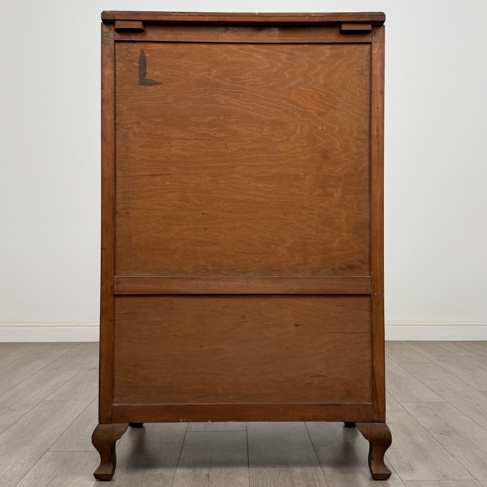 Antique 20th Century Cupboard In Figured Walnut View VI