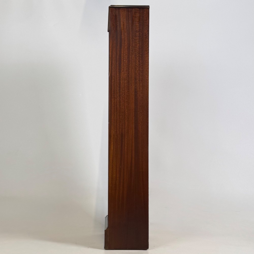 Antique 20th Century Narrow Open Bookcase In Mahogany View IV
