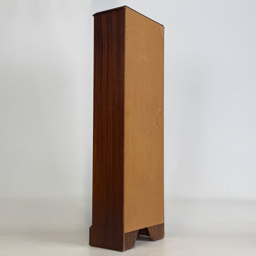 Antique 20th Century Narrow Open Bookcase In Mahogany View V