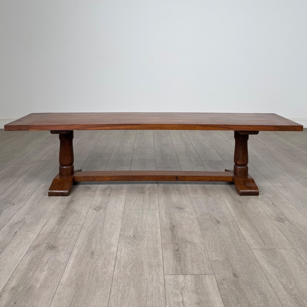 Antique 20th Century Good Quality Pair Of Hardwood Benches View VI