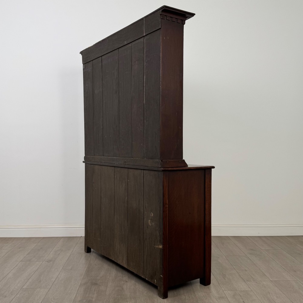Antique 20th Century Good Quality Welsh Dresser In Oak View VII