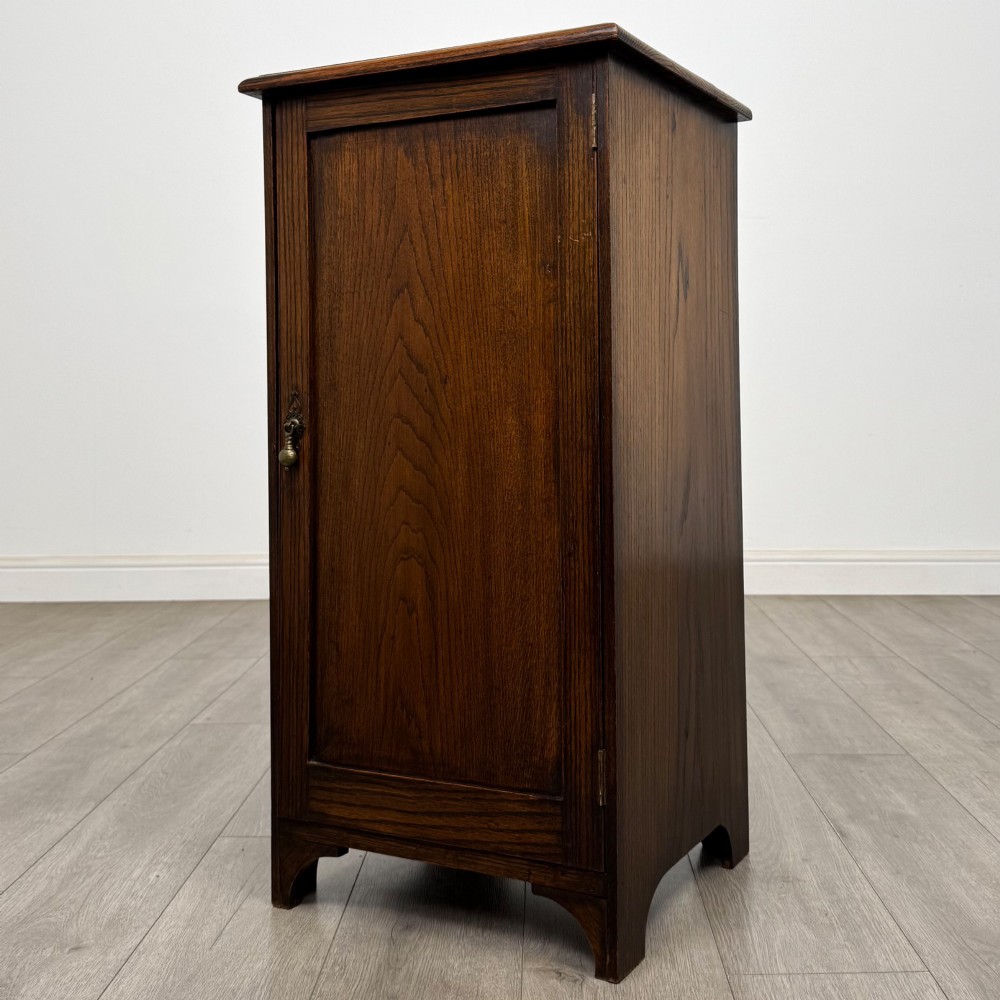 Antique 20th Century Edwardian Cupboard In Oak View III