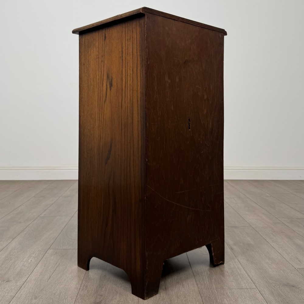 Antique 20th Century Edwardian Cupboard In Oak View V